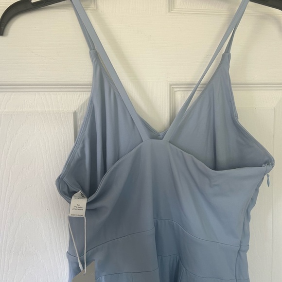 HALARA Blue Wide-Leg Jumpsuit with Spaghetti Straps - Picture 7 of 8